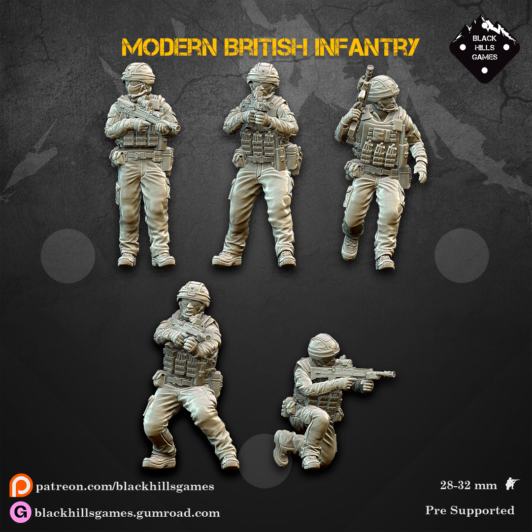 Black Hills Games - Modern British Infantry (Assault Set)